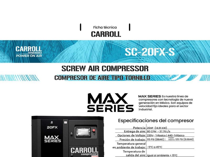 Ficha técnica 20FX-S
