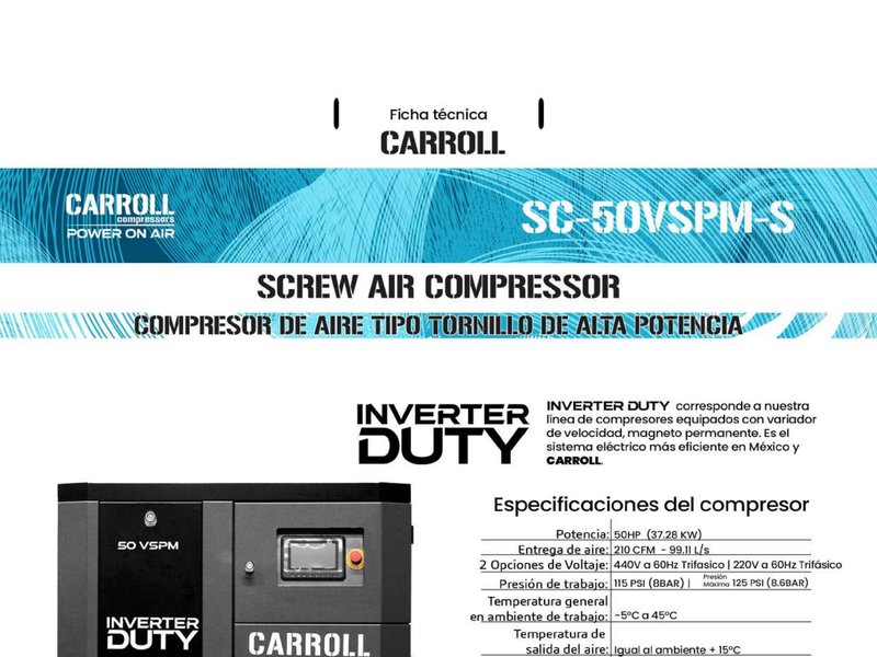 Ficha técnica 50VSPM-S